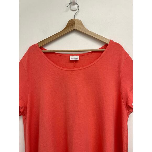 Bryn Walker Pacific Cotton Charlie Asymmetrical Lagenlook Short Sleeve Top XL - Picture 5 of 11